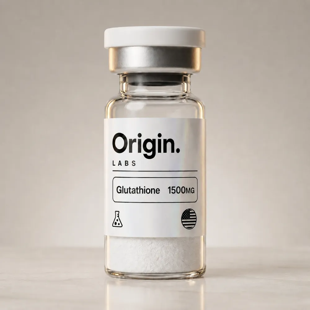 Glutathione 1500mg — lyophilized research peptide vial, for research use only
